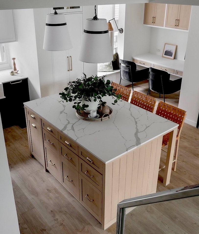 Mikado Quartz Artistry Meets Technology MQ218 Calacatta Tree